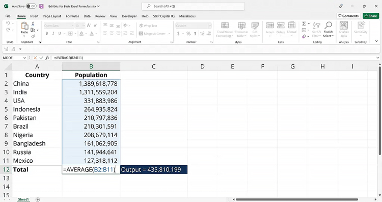 27 Rumus Penting Microsoft Excel AVERAGE