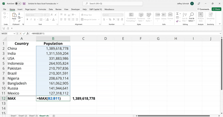 27 Rumus Penting Microsoft Excel MAX