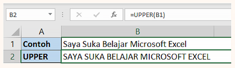 27 Rumus Penting Microsoft Excel UPPER