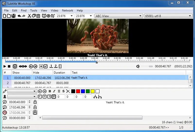 Download Subtitle Workshop Full Version Interface