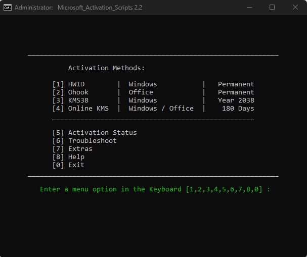 Microsoft Activation Free Download Scripts