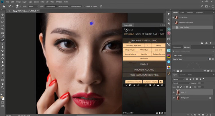 Venus Retouch Panel Plugin Photoshop Free Download
