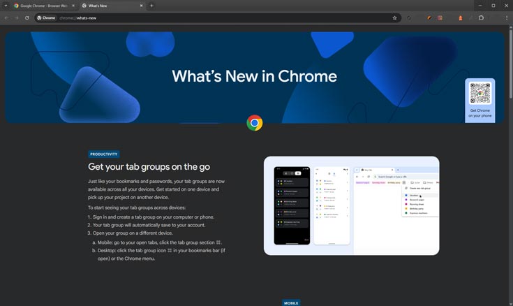 Google Chrome Browser Latest Download User Interface