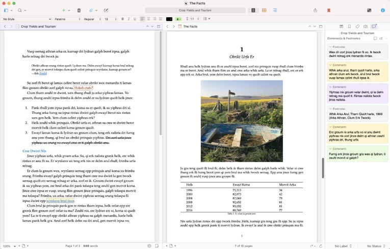 Tampilan User Interface Scrivener Full Version 2025