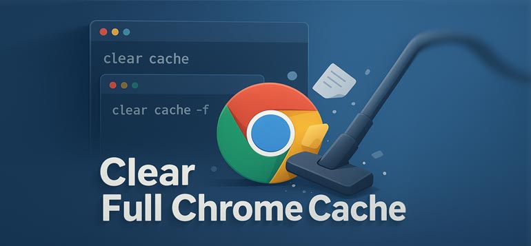 Cara membersihkan cache penuh di Chrome agar favicon muncul Kembali