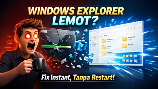 Windows Explorer di Windows 11 lemot dan solusi cepat cara memperbaiki tanpa restart