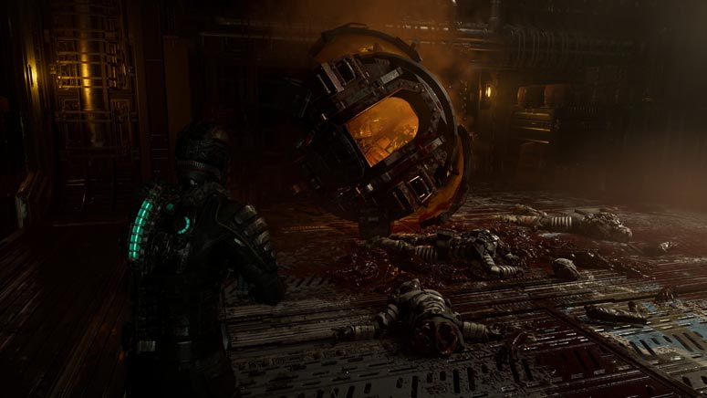 Kualitas grafis maksimal Dead Space Remake hasil download via Google Drive