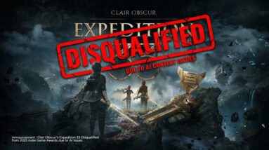 Pengumuman diskualifikasi Clair Obscur Expedition 33 dari Indie Game Awards 2025 karena isu AI.