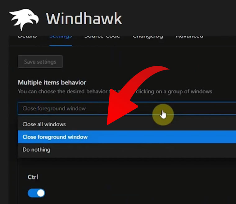 Install Modul Windhawk Taskbar Middle Click To Close App