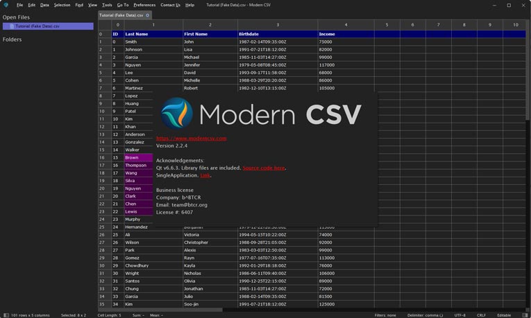 Modern CSV Free Download Full Version