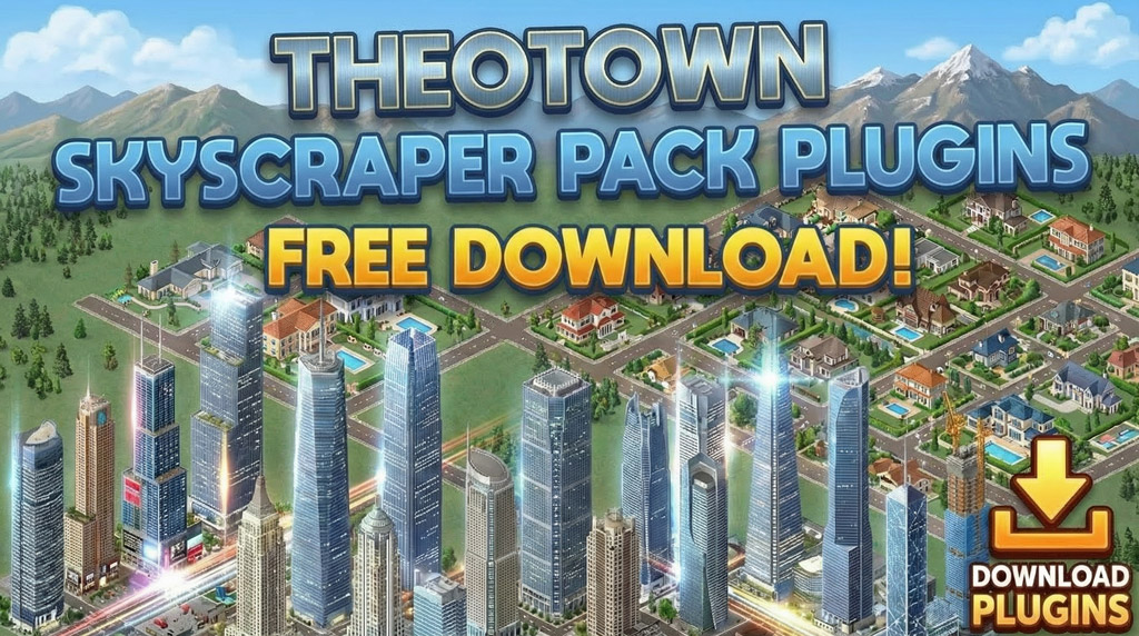 Download TheoTown Skyscraper Plugins Pack Free for PC and Android