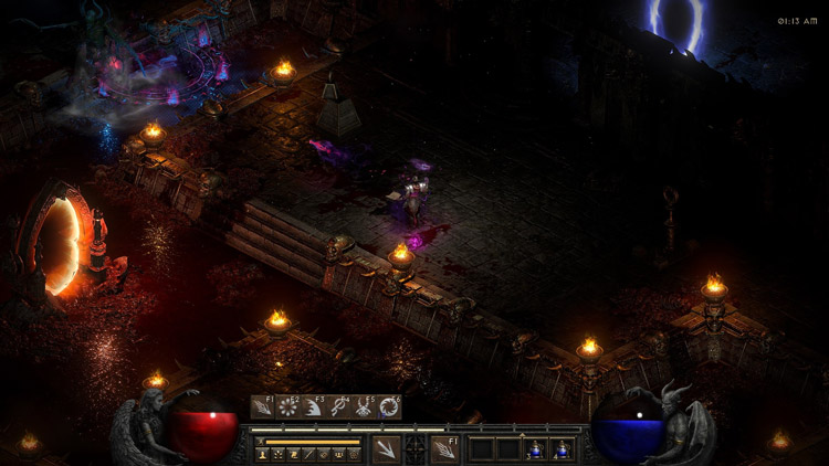 Diablo II Resurrected Infernal Gameplay Warlock Class Skills