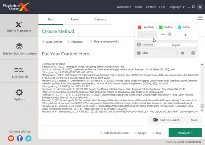 Plagiarism Checker X Full Version UI and All Features Free