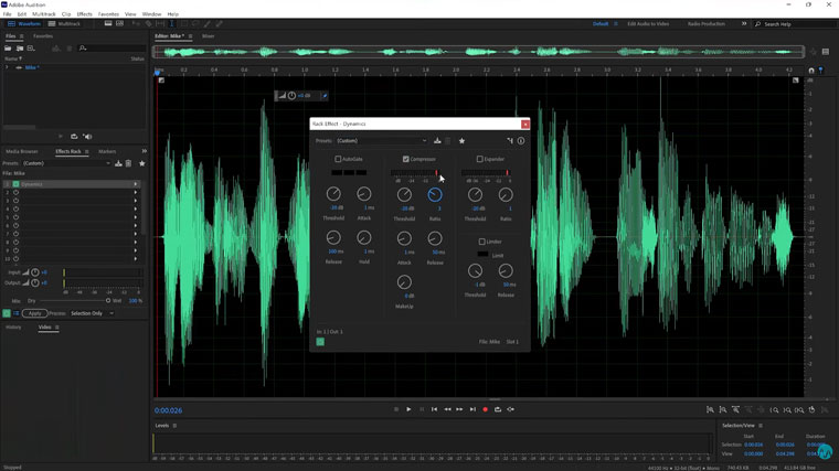 Adobe Audition 2026 Download link and User Interface Screenshot