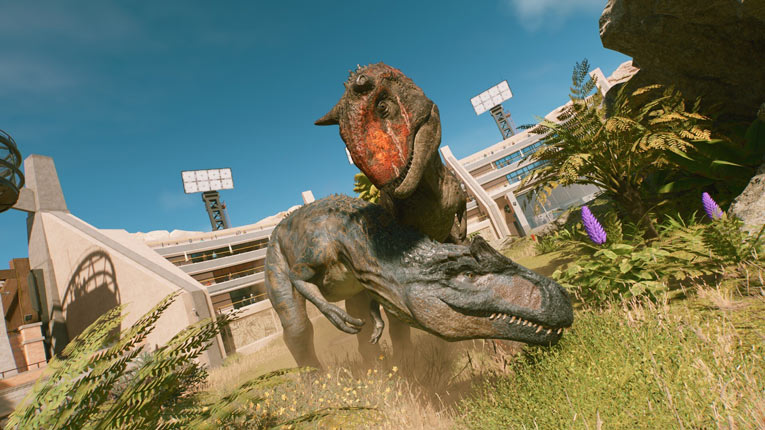 T-Rex enclosure gameplay and download link for Jurassic World Evolution 3