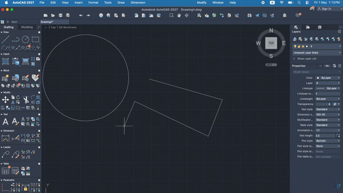 AutoCAD 2027 MacOS Interface and Workspace for Apple Silicon MacBook