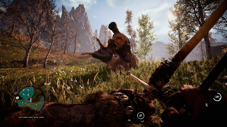 Far Cry Primal hunting mammoths gameplay screenshot