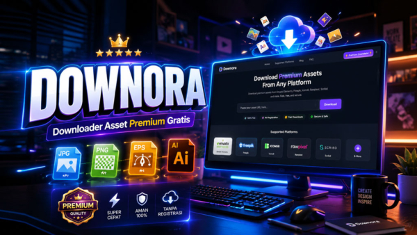 Downora Asset Premium Downloader (Freepik, Envato, Rawpixel, dll)