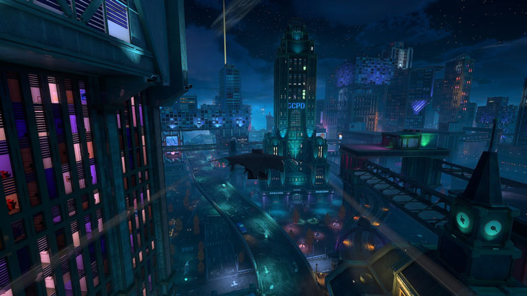 LEGO Batman Legacy of the Dark Knight PC Gotham City Night View