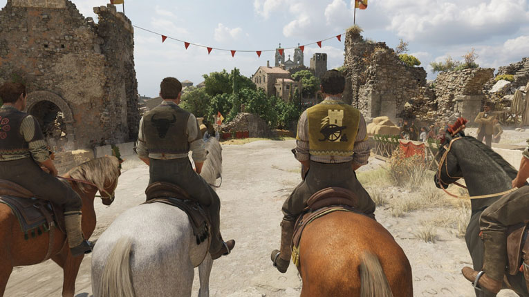 Mafia The Old Country PC Game action scene with main character on horseback