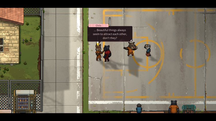 Back to the Dawn PC Game Free Download Gameplay Interacting with NPC at the Basketball Court