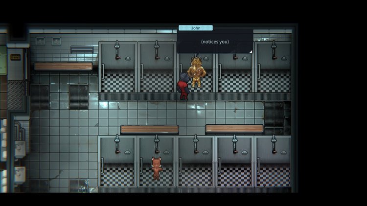 Back to the Dawn Full Version Gameplay Screenshot Exploring the Prison Area Near the Bathroom