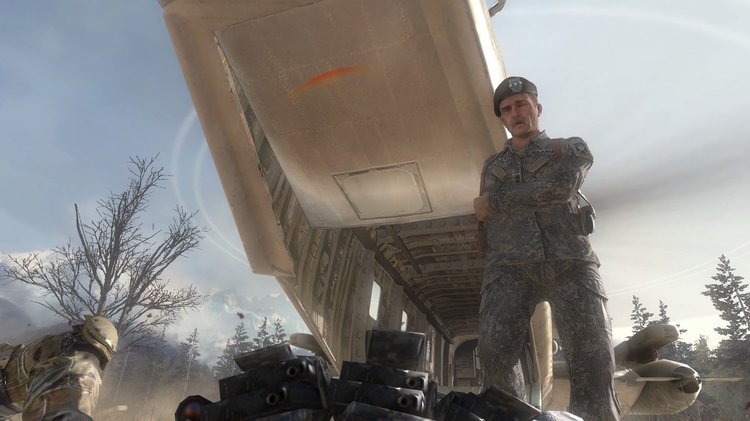 Call of Duty Modern Warfare 2 ketika di helikopter bersama Shepherd