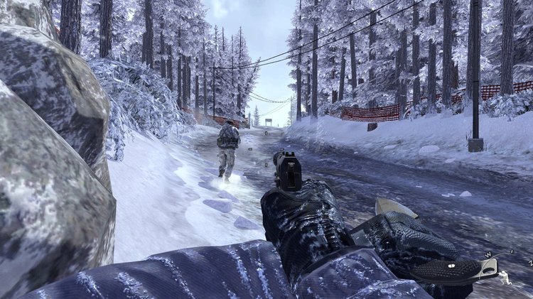 Call of Duty Modern Warfare 2 mission melewati area bersalju