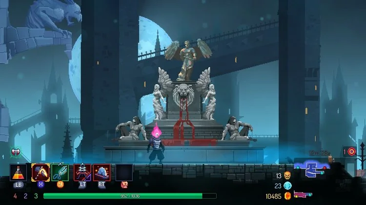 Dead Cells gameplay fountain of blood