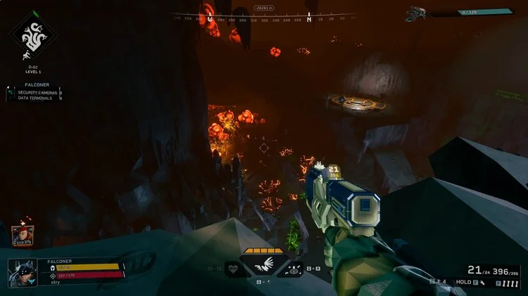 Deep Rock Galactic Rogue Core gameplay memasuki area lava api