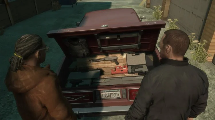 Grand Theft Auto IV gameplay membeli senjata di black market