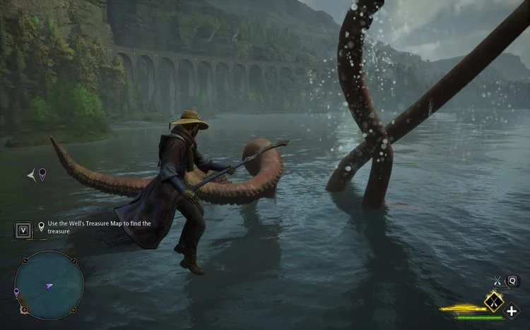 Hogwarts Legacy eksplorasi harta karun kraken