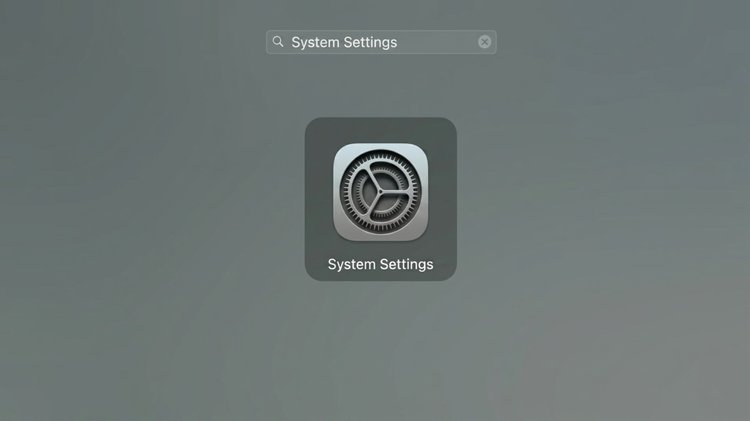Langkah buka pengaturan System Settings Mac