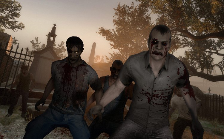 Left 4 Dead 2 Gameplay kumpulan zombie yang akan menyerang