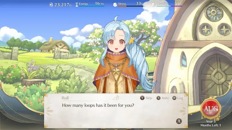 Magical Princess PC Game interacting with NPC named Roll