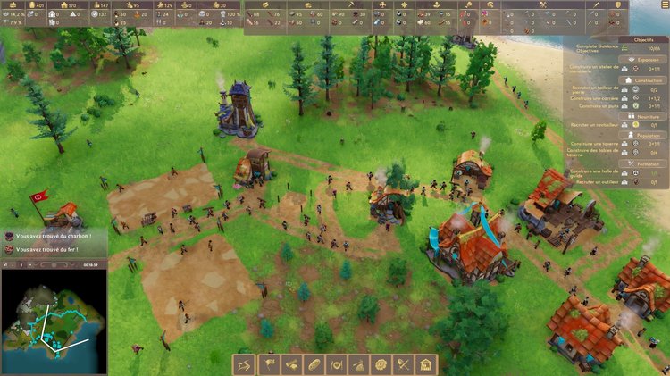 Pioneers of Pagonia PC Game building civilization from scratch on Pagonia island