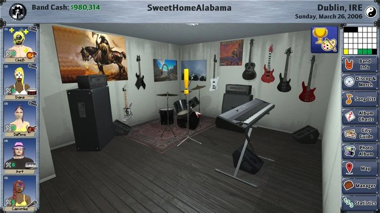 Rising Star 2 band basecamp home screen