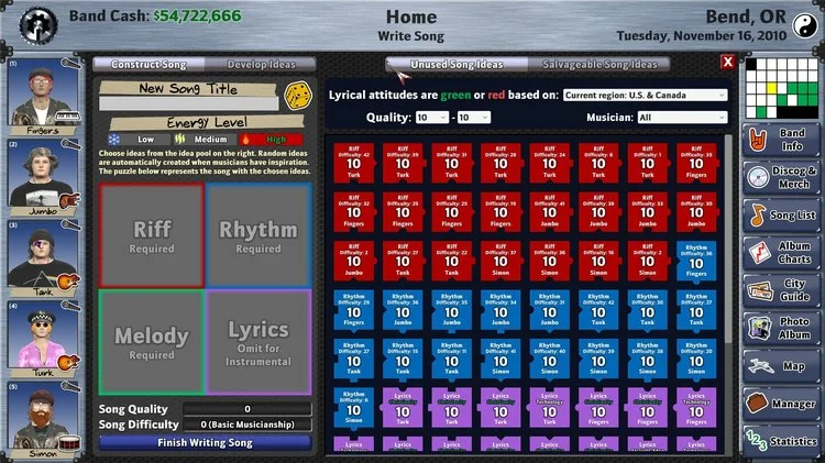 Rising Star 2 song creation process interface