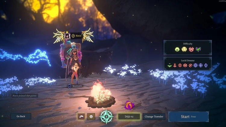 Shape of Dreams gameplay lobby screen before battle