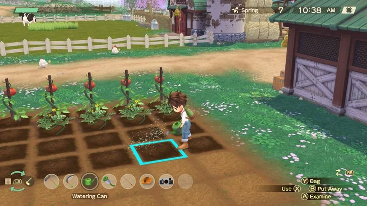 Story of Seasons A Wonderful Life gameplay berkebun tomat