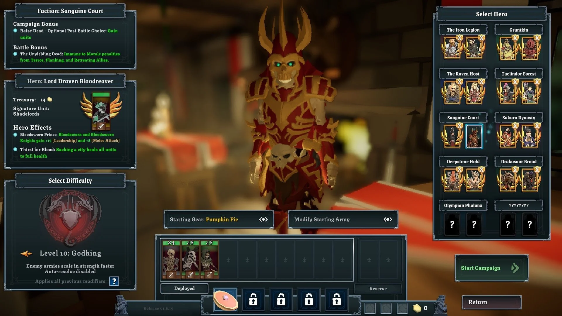 Tabletop Tavern hero selection and roster management