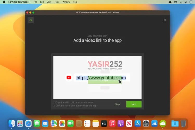 4K Video Downloader Plus Mac user interface