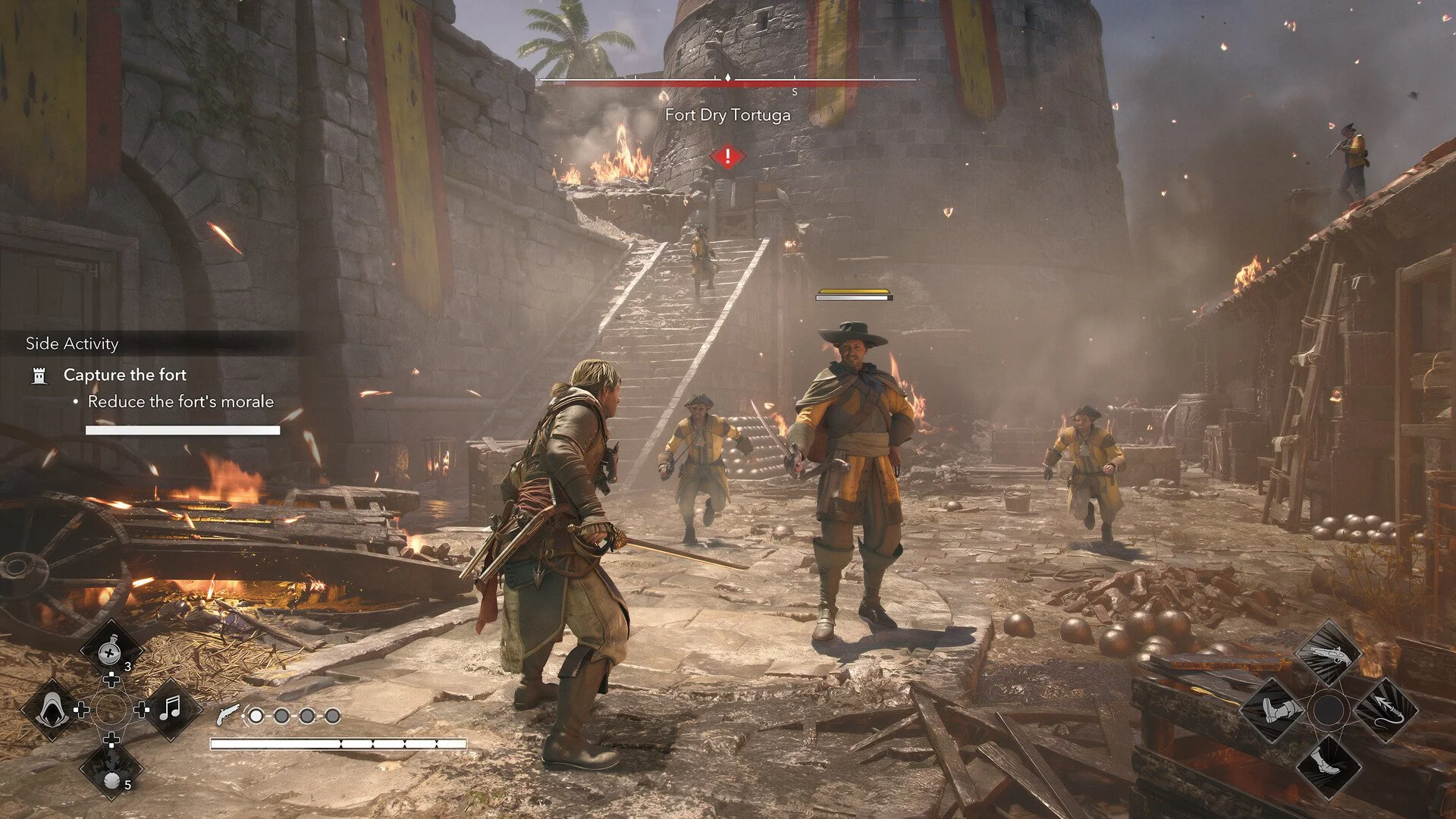 Attacking Fort Dry Tortuga
