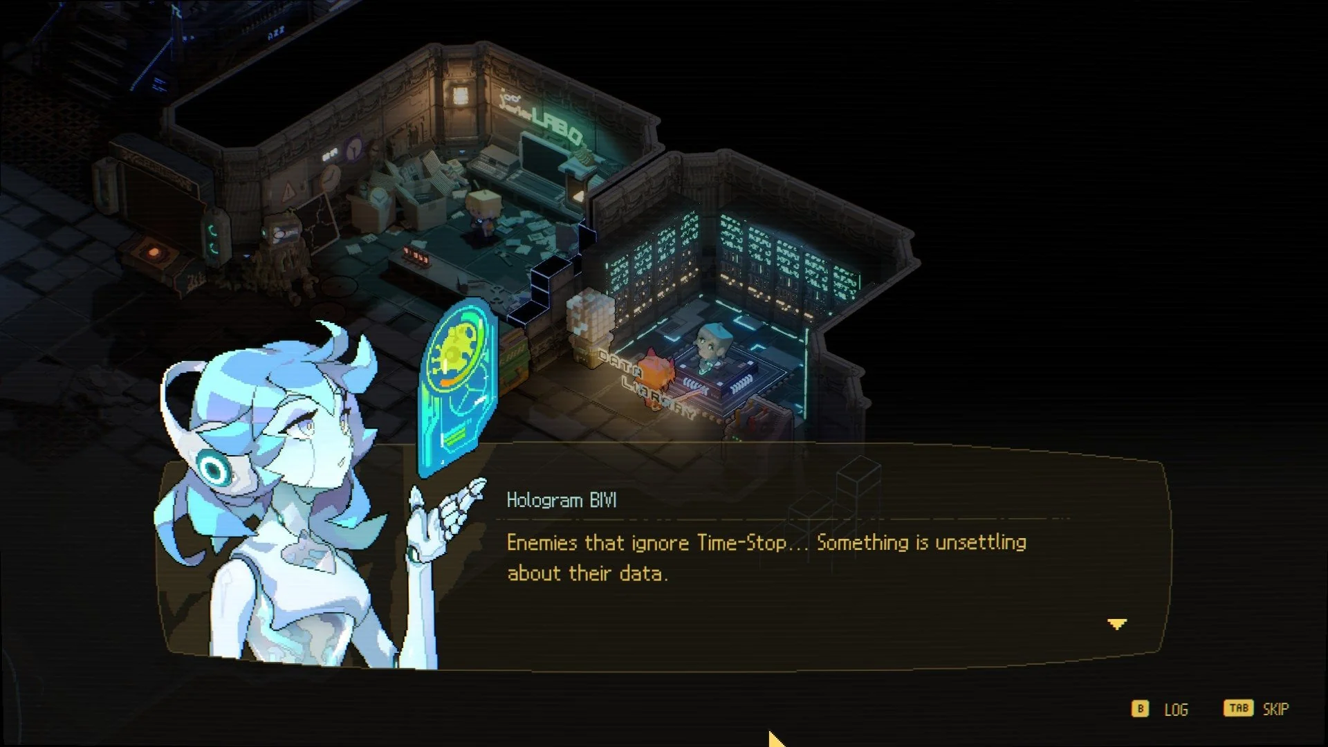 Di base bicara dengan hologram BIVI NPC