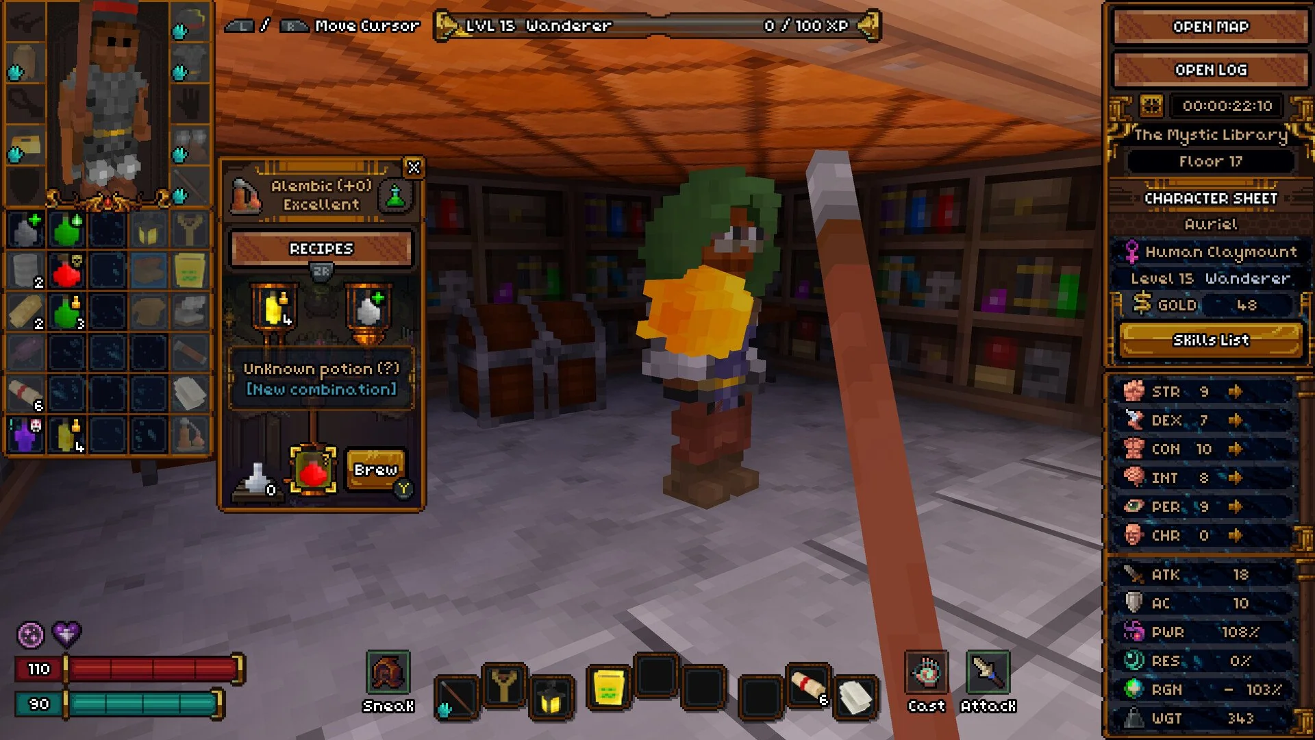 Barony inventory UI screen management