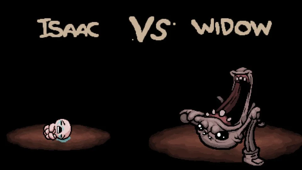 Isaac versus Widow boss fight