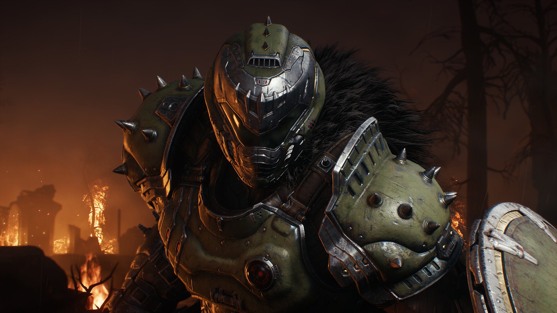 Main karakter dengan armor hijau
