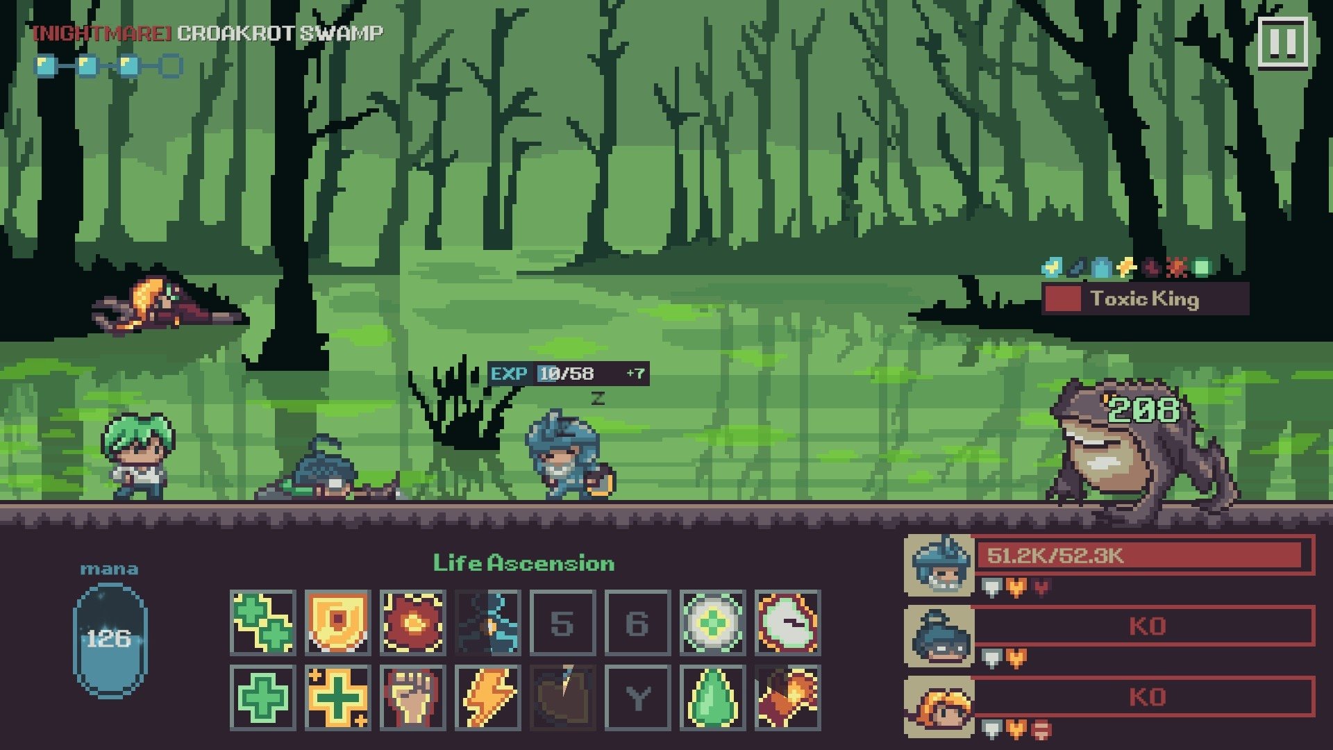 Master Healer Kale combat in Croakrot Swamp