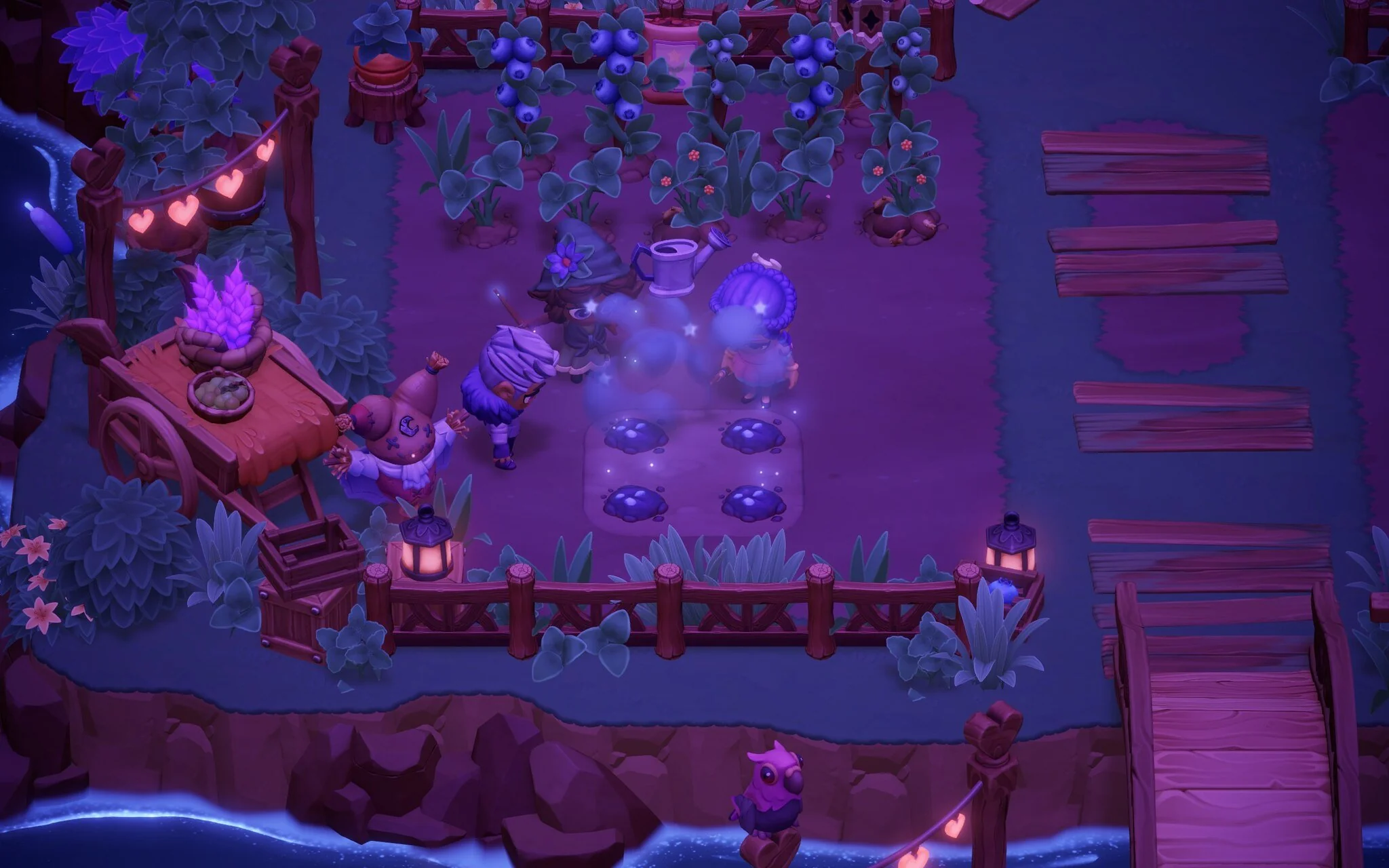 Farming and watering plants