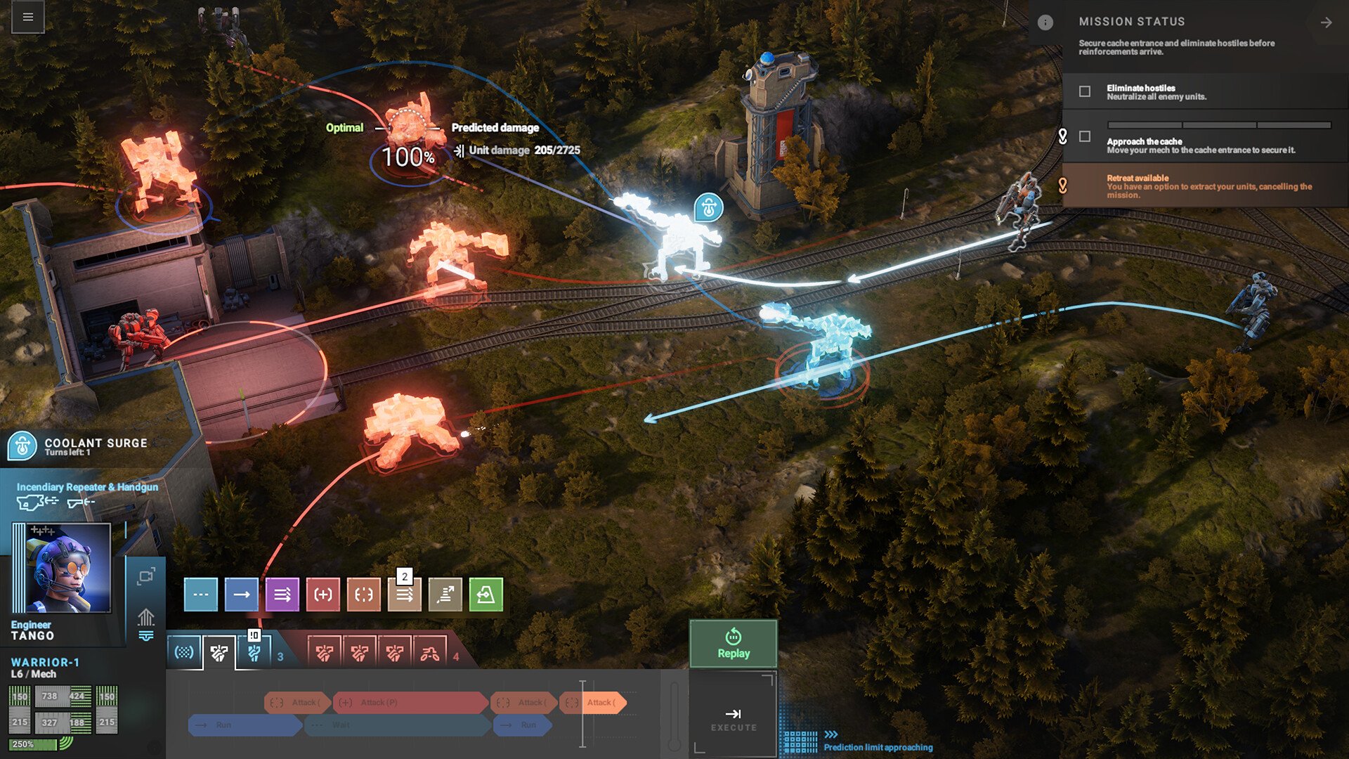 Phantom Brigade tactical mech combat mechanics